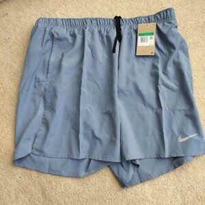 Nike Challenger 7" XL Running Shorts Brief-Lined Dri-FIT Men's World Indigo